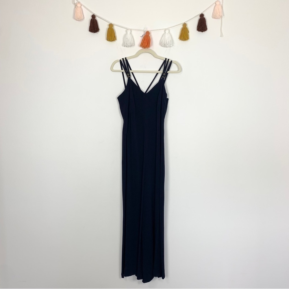 Vintage Gillian Wide Leg Navy Blue Jumpsuit Size 6